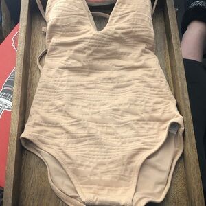 Aerie Natural Textured One Piece Swimsuit